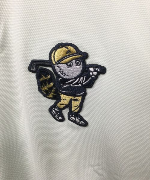 adidas（アディダス）adidas (アディダス) MALBON (マルボン) ワンポイントポロ ブルー サイズ:L 未使用品の古着・服飾アイテム