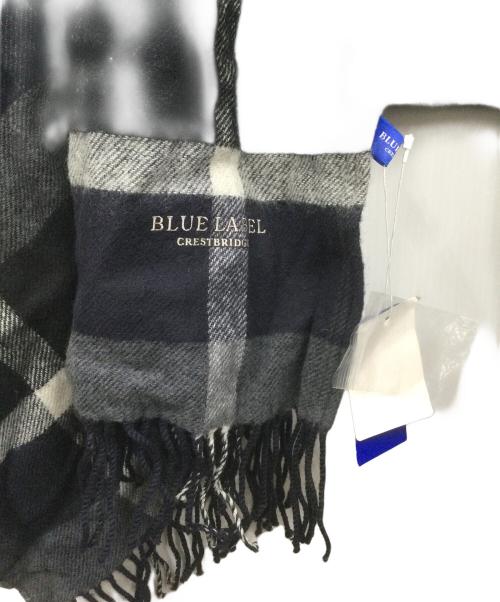 BLUE LABEL CRESTBRIDGE（ブルーレーベルクレストブリッジ）BLUE LABEL CRESTBRIDGE (ブルーレーベルクレストブリッジ) フード付ショール ネイビー 未使用品の古着・服飾アイテム