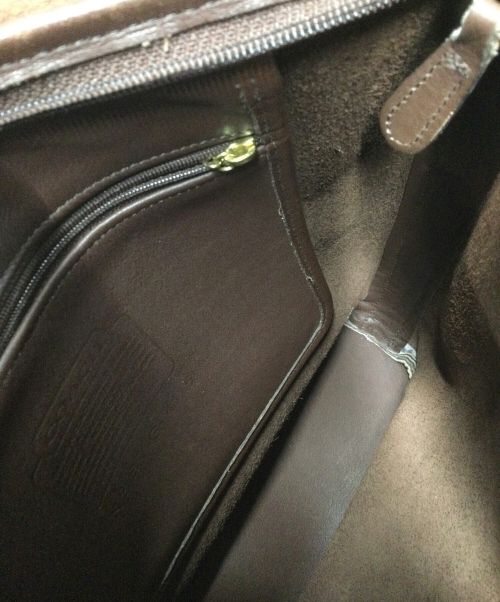 COACH（コーチ）COACH (コーチ) レザーショルダーバッグ ブラウンの古着・服飾アイテム