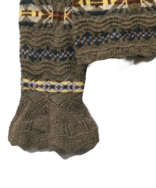 POLO RALPH LAUREN（ポロ・ラルフローレン）POLO RALPH LAUREN (ポロ・ラルフローレン) Fair Isle Wool & Cashmere Sweater ベージュ サイズ:Sの古着・服飾アイテム