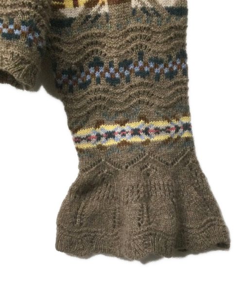 POLO RALPH LAUREN（ポロ・ラルフローレン）POLO RALPH LAUREN (ポロ・ラルフローレン) Fair Isle Wool & Cashmere Sweater ベージュ サイズ:Sの古着・服飾アイテム