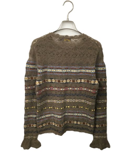 POLO RALPH LAUREN（ポロ・ラルフローレン）POLO RALPH LAUREN (ポロ・ラルフローレン) Fair Isle Wool & Cashmere Sweater ベージュ サイズ:Sの古着・服飾アイテム