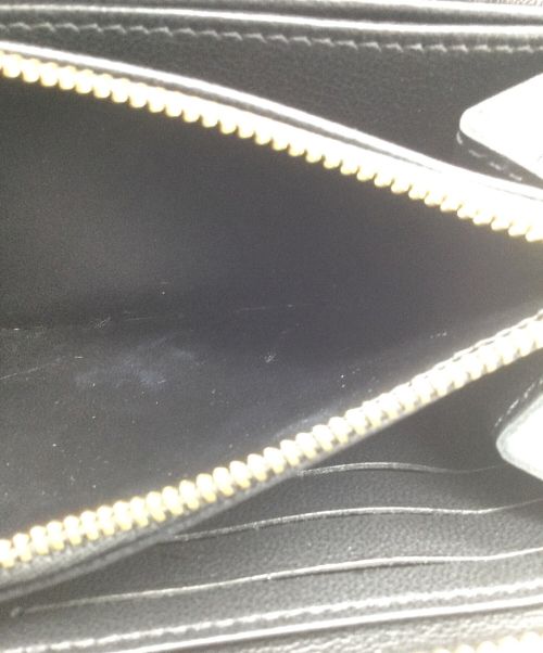 LOUIS VUITTON（ルイ ヴィトン）LOUIS VUITTON (ルイ ヴィトン) エンボスジッピーウォレット ブラックの古着・服飾アイテム