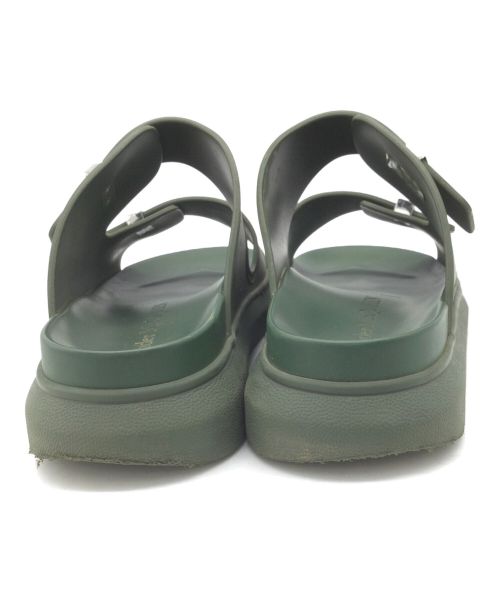 ALEXANDER McQUEEN（アレキサンダーマックイーン）ALEXANDER McQUEEN (アレキサンダーマックイーン) ハイブリッドスライドラバーサンダル グリーン サイズ:不明の古着・服飾アイテム