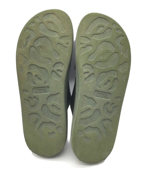 ALEXANDER McQUEEN（アレキサンダーマックイーン）ALEXANDER McQUEEN (アレキサンダーマックイーン) ハイブリッドスライドラバーサンダル グリーン サイズ:不明の古着・服飾アイテム