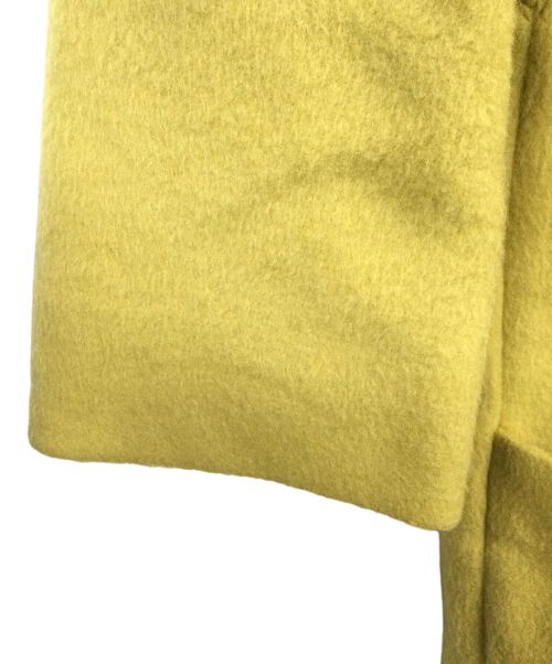 J&M DAVIDSON（ジェイ＆エム デヴィッドソン）J&M DAVIDSON (ジェイ＆エム デヴィッドソン) ノーカラーコート イエロー イエロー サイズ:6の古着・服飾アイテム