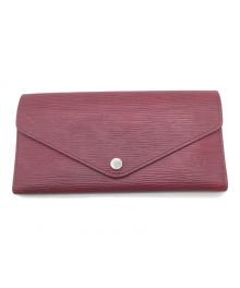 LOUIS VUITTON（ルイ ヴィトン）の古着「ポルトフォイユ・ジョセフィーヌ」｜ワインレッド