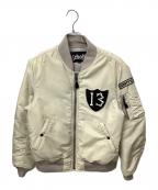Schottショット）の古着「フライトジャケット アイボリー」｜ベージュ