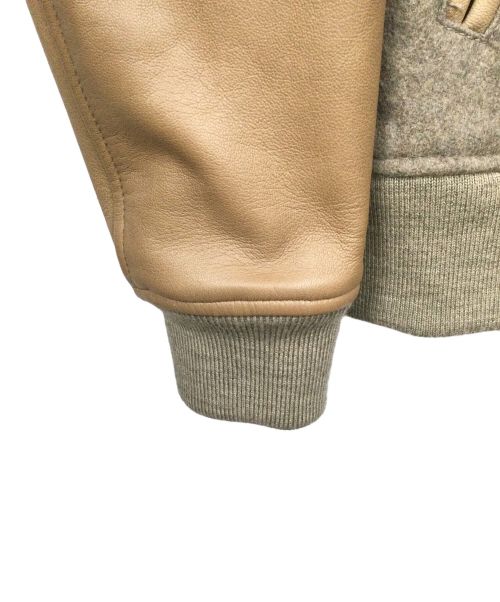 STUDIOUS（ステュディオス）STUDIOUS (ステュディオス) カシミヤ混スタジャン ブラウンの古着・服飾アイテム