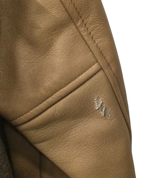 STUDIOUS（ステュディオス）STUDIOUS (ステュディオス) カシミヤ混スタジャン ブラウンの古着・服飾アイテム