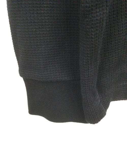 SUPREME（シュプリーム）Supreme (シュプリーム) フーディワッフルリンガーT ブラック サイズ:Mの古着・服飾アイテム