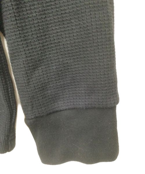 SUPREME（シュプリーム）Supreme (シュプリーム) フーディワッフルリンガーT ブラック サイズ:Mの古着・服飾アイテム