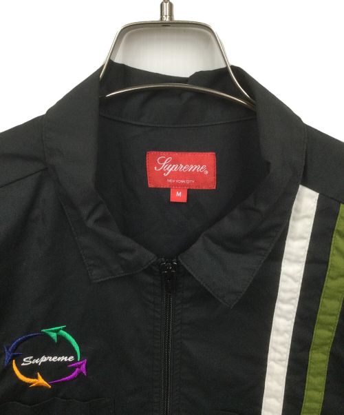 SUPREME（シュプリーム）Supreme (シュプリーム) 19SS WORK SHIRT ZIP ブラック サイズ:Mの古着・服飾アイテム