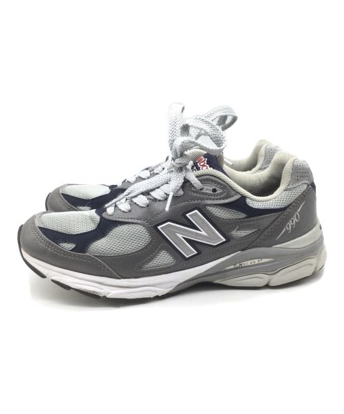 NEW BALANCE（ニューバランス）NEW BALANCE (ニューバランス) スニーカー グレー×ネイビー グレー サイズ:26.5の古着・服飾アイテム