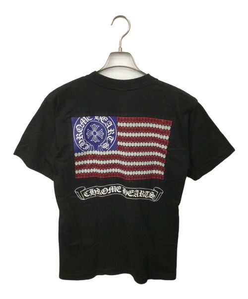CHROME HEARTS（クロムハーツ）CHROME HEARTS (クロムハーツ) American Flag Tee ブラック サイズ:Mの古着・服飾アイテム