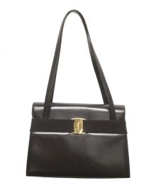 Salvatore Ferragamo（サルヴァトーレ フェラガモ）の古着「ヴァラショルダーバッグ」｜ブラウン