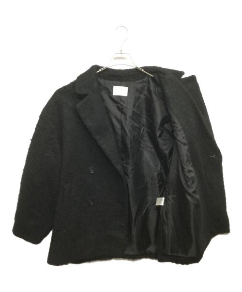 Discoat（ディスコート）Discoat (ディスコート) シャギーミドルコート ブラック サイズ:Freeの古着・服飾アイテム
