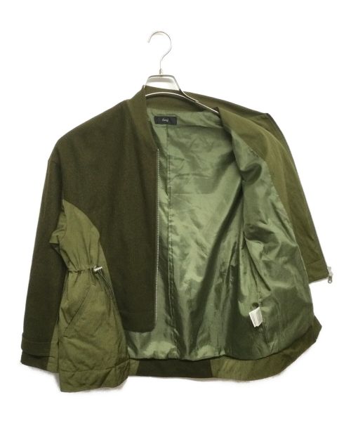 loaf（ローフ）loaf (ローフ) レイヤードジップブルゾン カーキ サイズ:ONEの古着・服飾アイテム