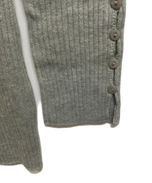 UN3D.（アンスリード）UN3D. (アンスリード) シアー切替カーディガン グレー グレー サイズ:Freeの古着・服飾アイテム