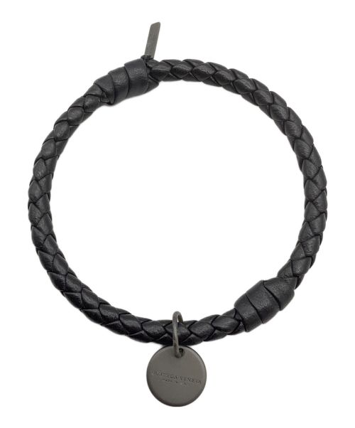 BOTTEGA VENETA（ボッテガベネタ）BOTTEGA VENETA (ボッテガベネタ) ブレスレット イントレチャート ブラックの古着・服飾アイテム