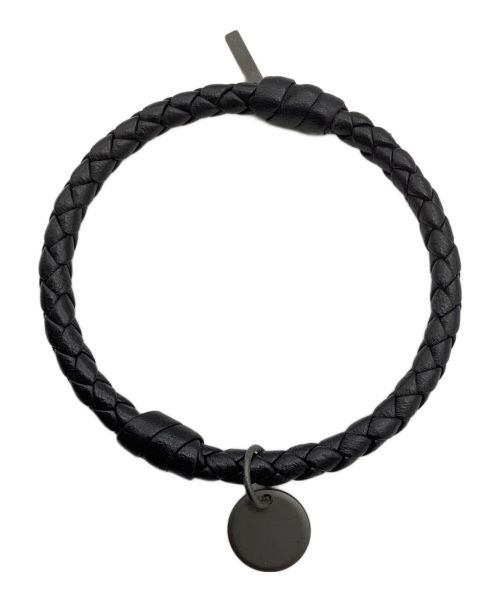 BOTTEGA VENETA（ボッテガベネタ）BOTTEGA VENETA (ボッテガベネタ) ブレスレット イントレチャート ブラックの古着・服飾アイテム