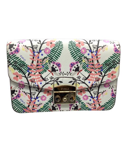 FURLA（フルラ）FURLA (フルラ) メトロポリス チェーンショルダーバッグ ホワイトの古着・服飾アイテム