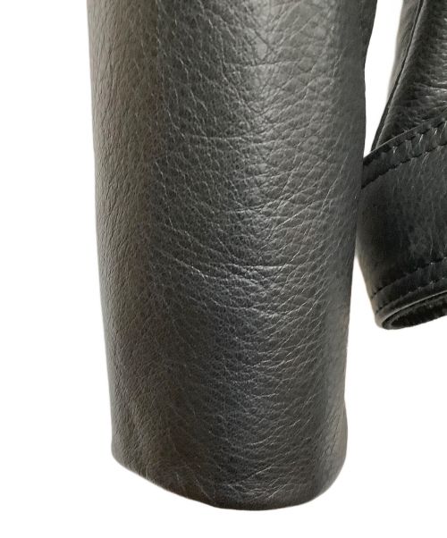 VANSON（バンソン）VANSON (バンソン) nano・universe (ナノ・ユニバース) レザーライダースジャケット ブラック サイズ:Mの古着・服飾アイテム