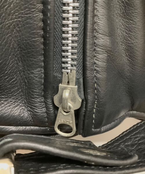 VANSON（バンソン）VANSON (バンソン) nano・universe (ナノ・ユニバース) レザーライダースジャケット ブラック サイズ:Mの古着・服飾アイテム