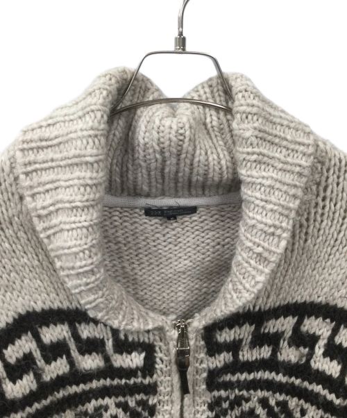 23区（ニジュウサンク）23区 (ニジュウサンク) カウチンニットカーディガン ベージュ サイズ:Sの古着・服飾アイテム