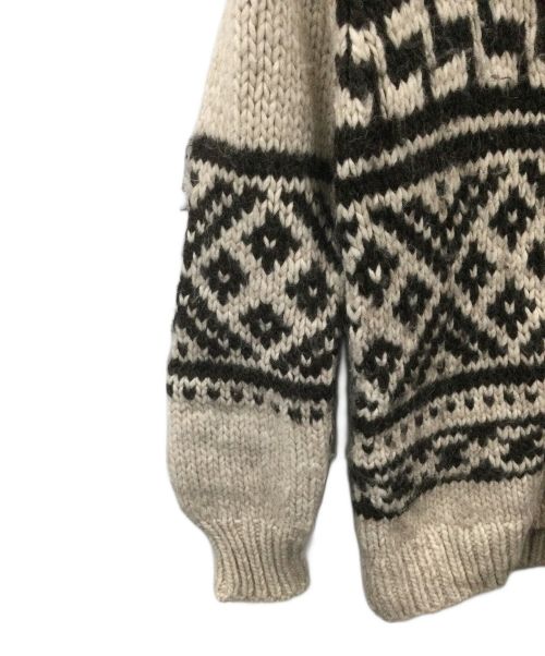 23区（ニジュウサンク）23区 (ニジュウサンク) カウチンニットカーディガン ベージュ サイズ:Sの古着・服飾アイテム