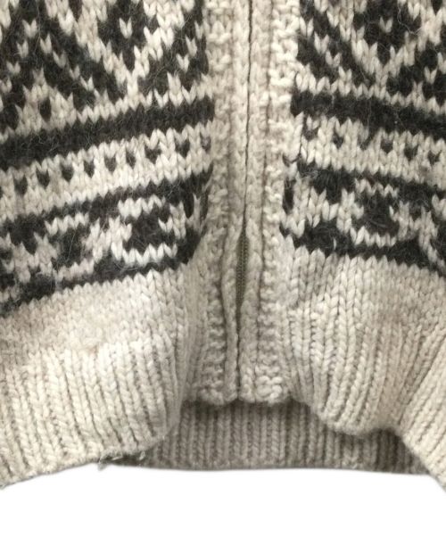 23区（ニジュウサンク）23区 (ニジュウサンク) カウチンニットカーディガン ベージュ サイズ:Sの古着・服飾アイテム