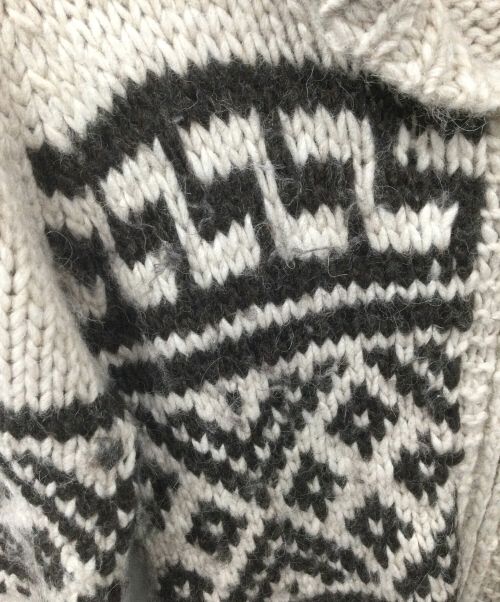 23区（ニジュウサンク）23区 (ニジュウサンク) カウチンニットカーディガン ベージュ サイズ:Sの古着・服飾アイテム