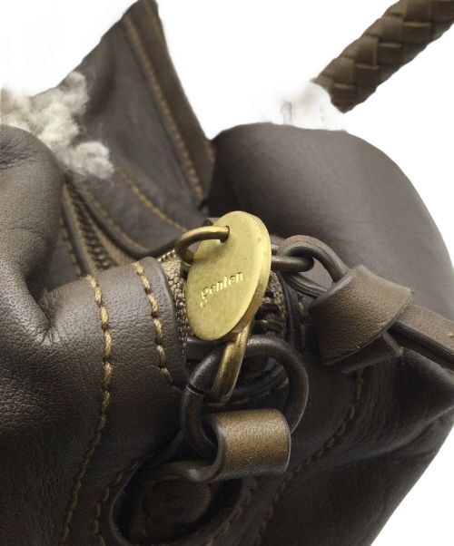 genten（ゲンテン）genten (ゲンテン) コペルト 2wayバッグ ブラウン×グレーの古着・服飾アイテム