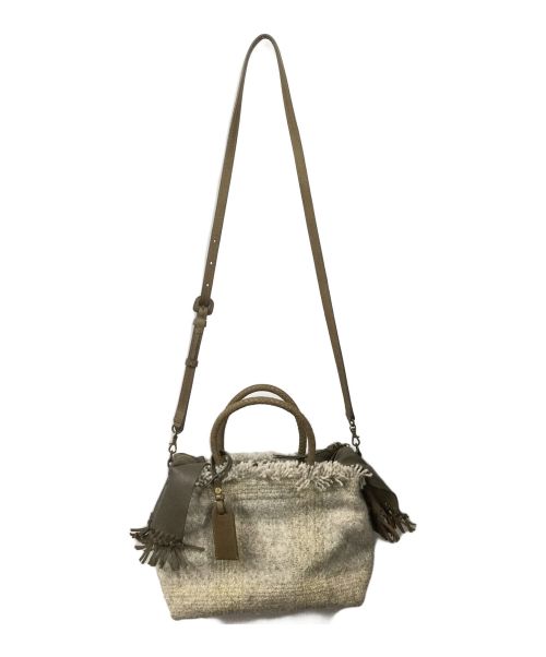 genten（ゲンテン）genten (ゲンテン) コペルト 2wayバッグ ブラウン×グレーの古着・服飾アイテム