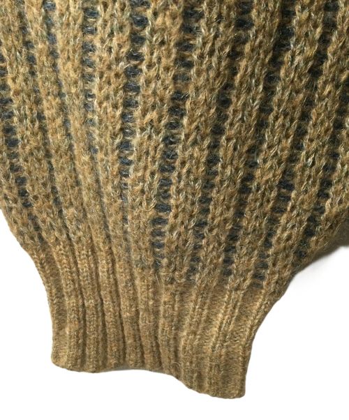 Christian Dior MONSIEUR（クリスチャンディオールムッシュ）Christian Dior MONSIEUR (クリスチャンディオールムッシュ) ニット ベージュ×ブルー サイズ:Lの古着・服飾アイテム