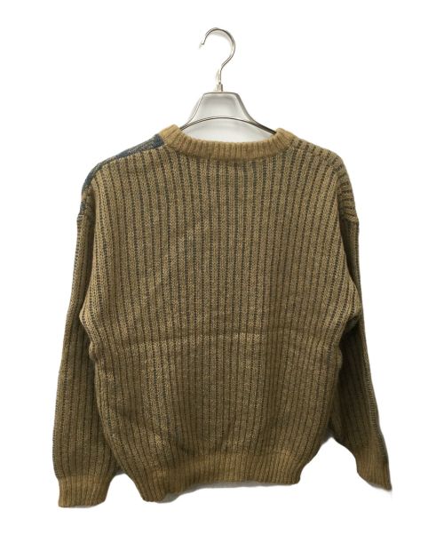 Christian Dior MONSIEUR（クリスチャンディオールムッシュ）Christian Dior MONSIEUR (クリスチャンディオールムッシュ) ニット ベージュ×ブルー サイズ:Lの古着・服飾アイテム