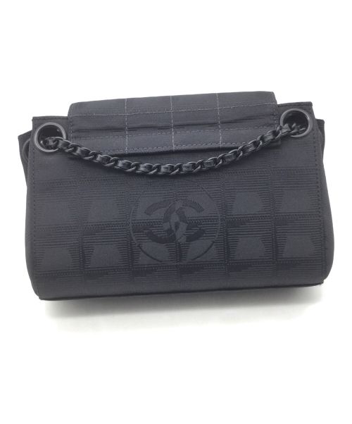 CHANEL（シャネル）CHANEL (シャネル) ニュートラベルラインチェーンショルダーバッグ ブラックの古着・服飾アイテム