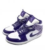 NIKEナイキ）の古着「Air Jordan 1 Mid "Sky J Purple"」｜ホワイト×パープル