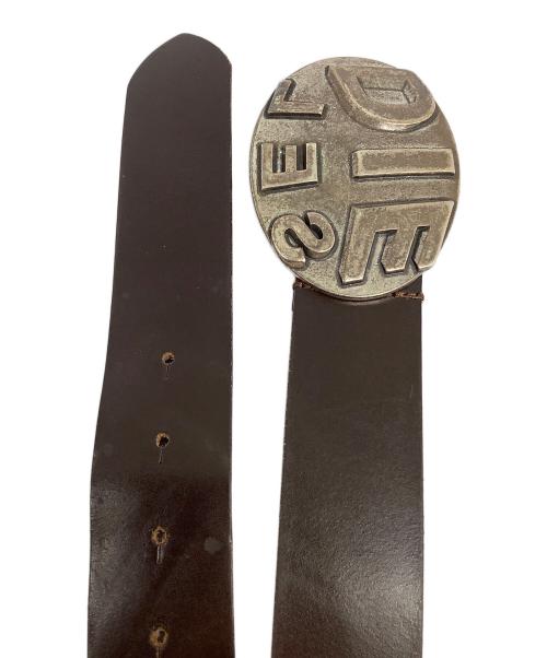 DIESEL（ディーゼル）DIESEL (ディーゼル) レザーベルト ロゴ ブラウンの古着・服飾アイテム