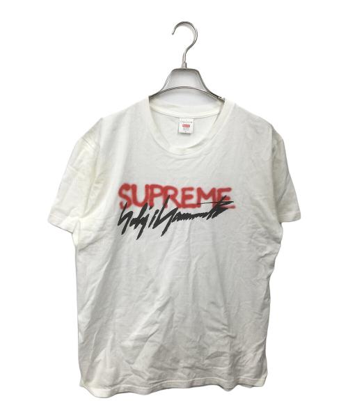 SUPREME（シュプリーム）SUPREME (シュプリーム) YOHJI YAMAMOTO (ヨウジヤマモト) コラボ半袖カットソー ホワイト サイズ:Lの古着・服飾アイテム
