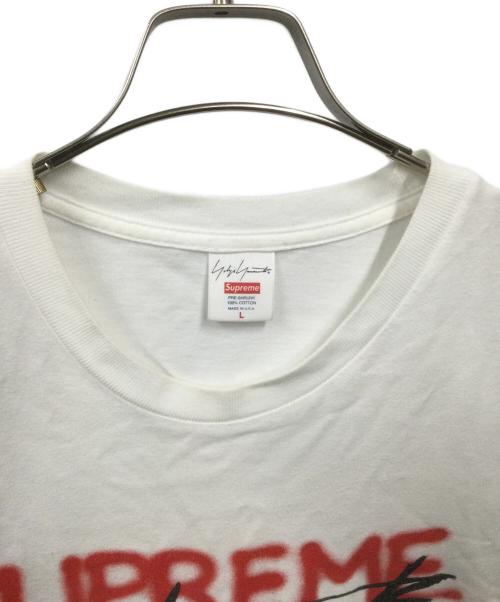 SUPREME（シュプリーム）SUPREME (シュプリーム) YOHJI YAMAMOTO (ヨウジヤマモト) コラボ半袖カットソー ホワイト サイズ:Lの古着・服飾アイテム