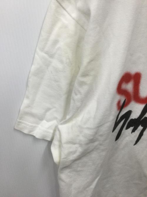 SUPREME（シュプリーム）SUPREME (シュプリーム) YOHJI YAMAMOTO (ヨウジヤマモト) コラボ半袖カットソー ホワイト サイズ:Lの古着・服飾アイテム