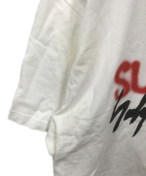 SUPREME（シュプリーム）Supreme (シュプリーム) YOHJI YAMAMOTO (ヨウジヤマモト) コラボ半袖カットソー ホワイト サイズ:Lの古着・服飾アイテム