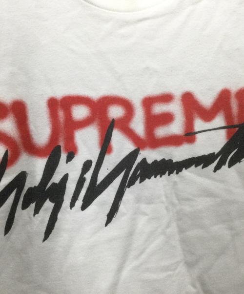 SUPREME（シュプリーム）SUPREME (シュプリーム) YOHJI YAMAMOTO (ヨウジヤマモト) コラボ半袖カットソー ホワイト サイズ:Lの古着・服飾アイテム