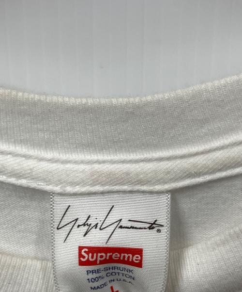 SUPREME（シュプリーム）SUPREME (シュプリーム) YOHJI YAMAMOTO (ヨウジヤマモト) コラボ半袖カットソー ホワイト サイズ:Lの古着・服飾アイテム
