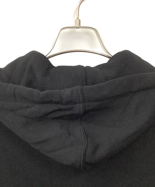 maison kitsune（メゾンキツネ）MAISON KITSUNE (メゾンキツネ) HALF-ZIPPED HOODIE  ブラック サイズ:Sの古着・服飾アイテム