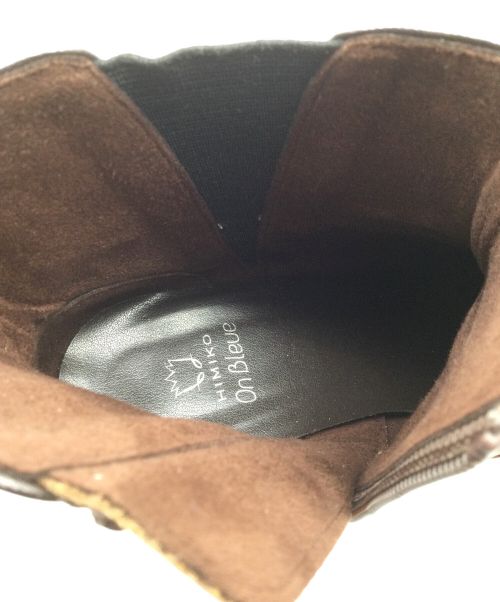 卑弥呼（ヒミコ）卑弥呼 (ヒミコ) サイドジップブーツ ブラウン ブラウン サイズ:22.5の古着・服飾アイテム