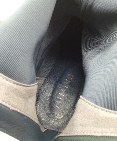 卑弥呼（ヒミコ）卑弥呼 (ヒミコ) 型押しコンビストレッチブーツ ネイビー サイズ:23の古着・服飾アイテム