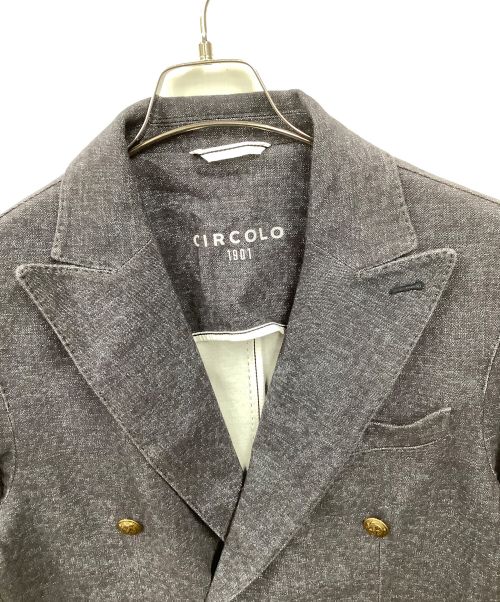 CIRCOLO 1901（チルコロ1901）CIRCOLO 1901 (チルコロ1901) シングルジャケット グレー グレー サイズ:48の古着・服飾アイテム