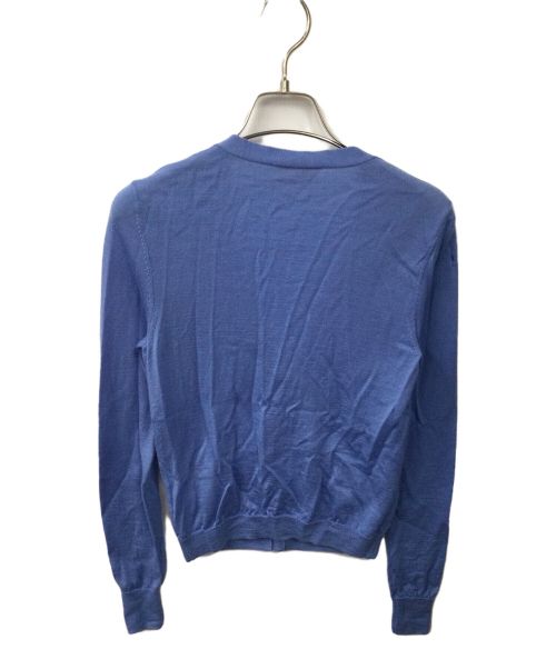 TORY BURCH（トリーバーチ）TORY BURCH (トリーバーチ) ウールカーディガン　ブルー ブルー サイズ:XSの古着・服飾アイテム